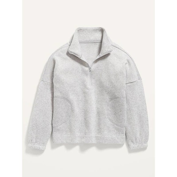 Old Navy Other - Oversized Mock-Neck Sweater-Fleece 1/2-Zip Pullover Girls